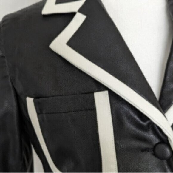 Faux leather crop moto jacket - Picture 2 of 7